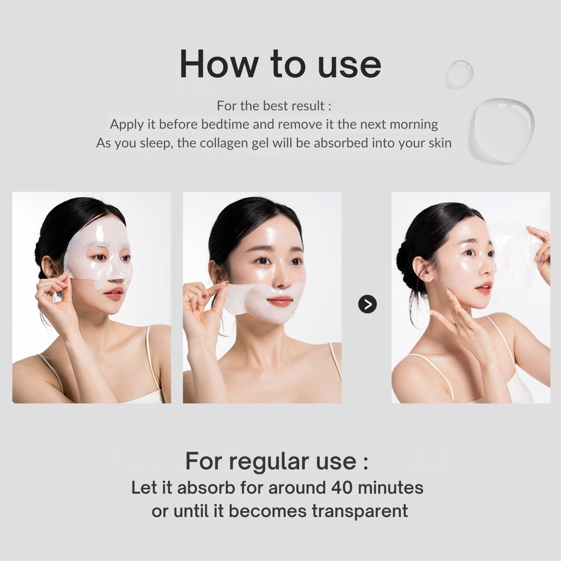 Oh My Pure Vegan Mucin Lifting Hydrogel Mask – Hydration, Elasticity & Glow | Made in Korea