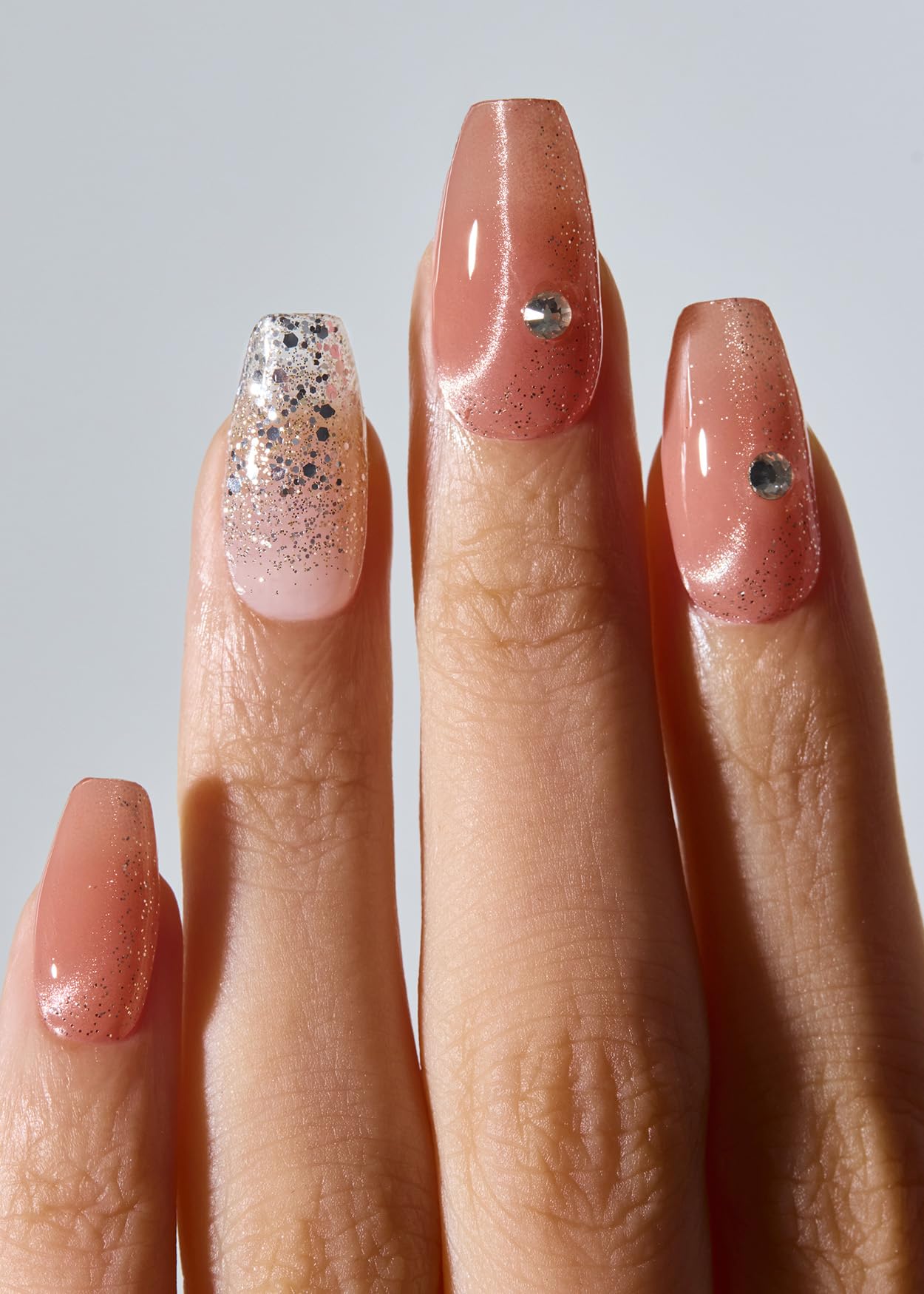 ohora Semi Cured Nail Strips N Rose Mirage – Salon-Quality, Up to 2 Weeks Wear