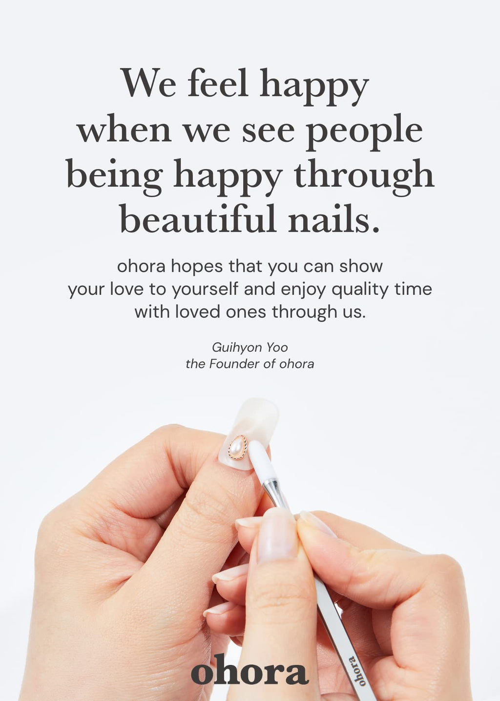 ohora Semi Cured Gel Nail Strips N Bare Gray – Easy DIY Gel Nails, Salon-Quality, Long-Lasting