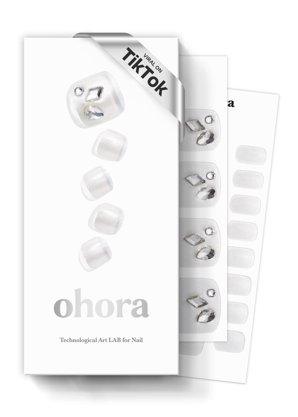 Ohora Semi Cured Gel Pedi Strips P Silky – Salon-Quality, Long-Lasting At-Home Gel Nails