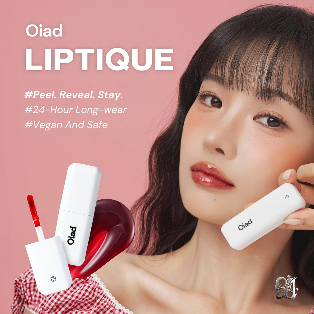 Oiad Liptique Lip Plumping Stain Peel Off – 24h Waterproof Lip Tint