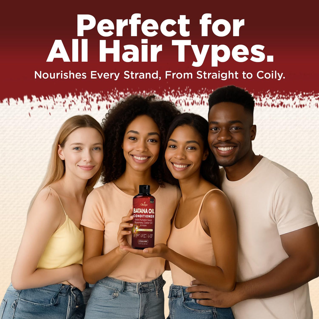 Okaga Batana Oil Conditioner – 8-in-1 Hydration for Hair Growth | Citrus Scent | 2 x 10.15 oz