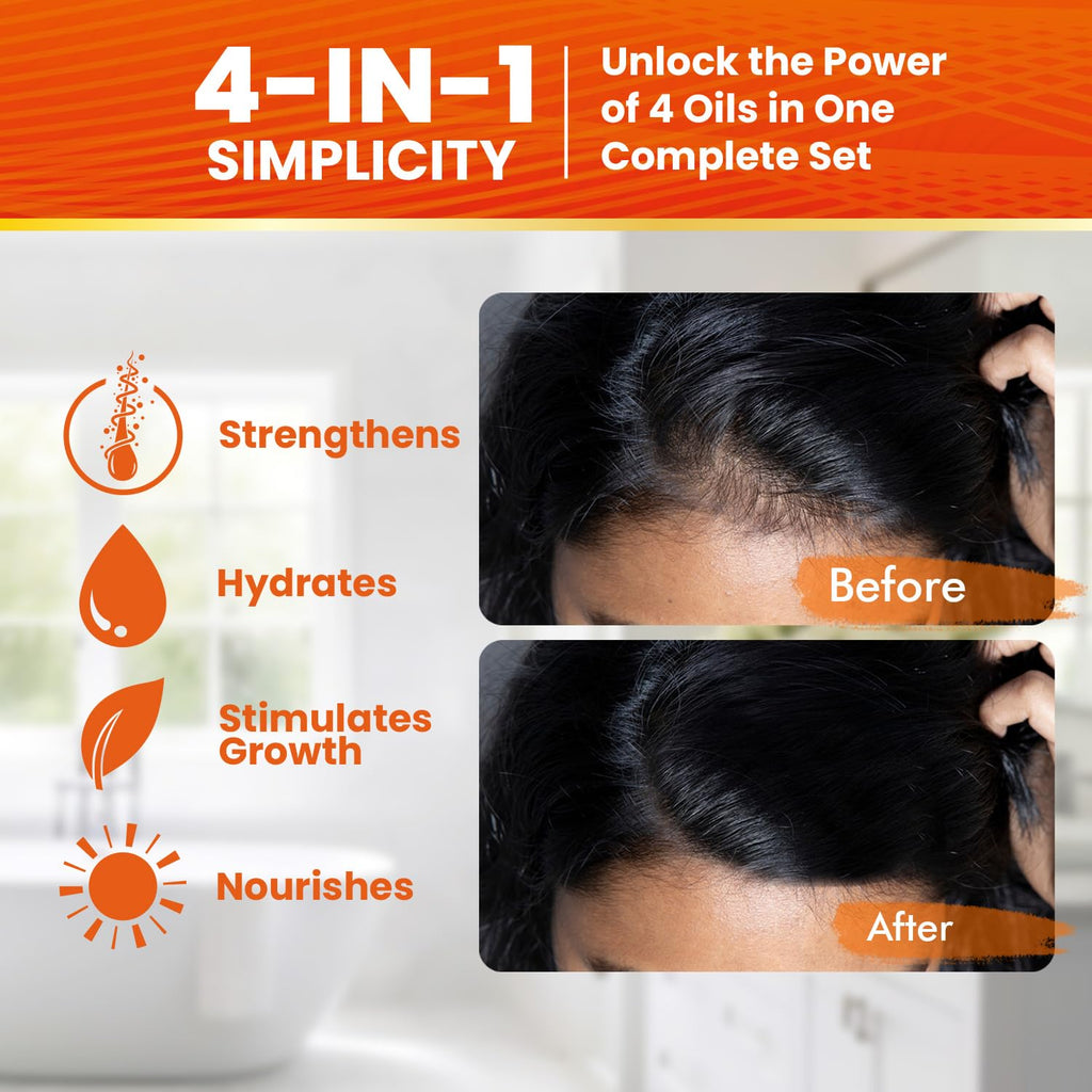 Okaga Batana Oil & Cream Bundle – Pure 4-Oil Hair Care for All Hair Types