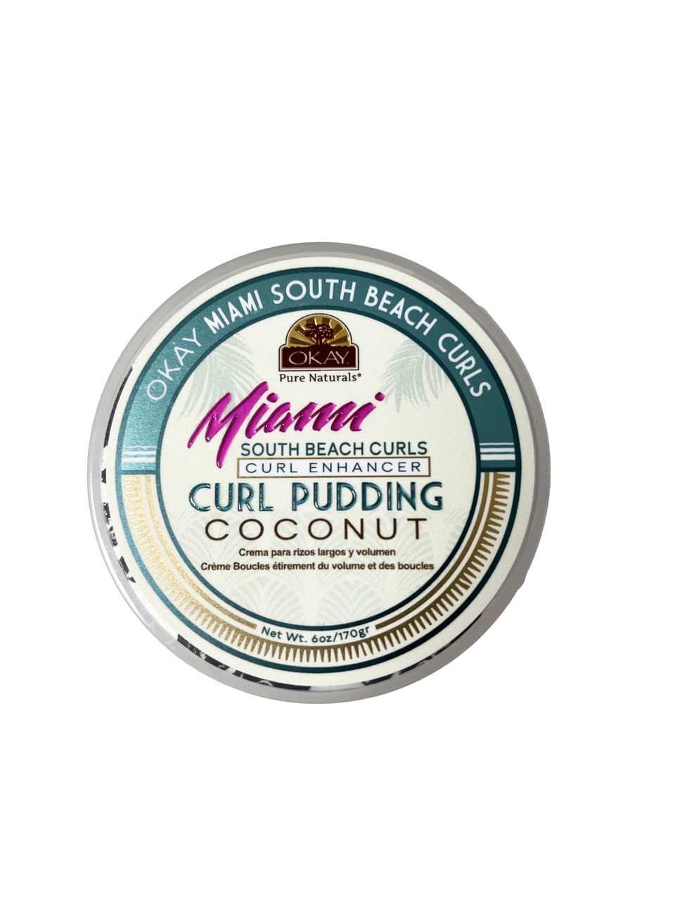 OKAY Miami South Beach Curl Pudding – Define Curls & Hydrate (6 oz)