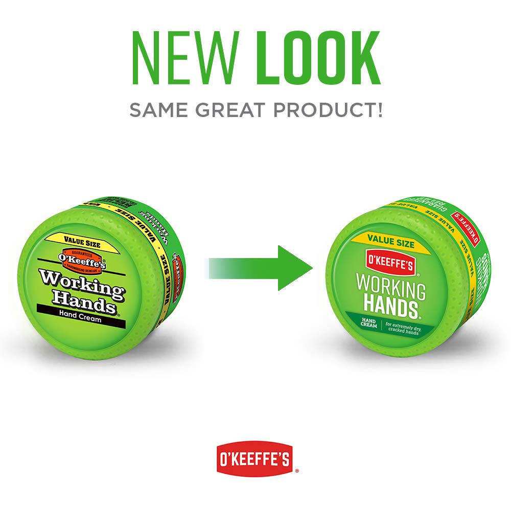 O'Keeffe's Working Hands Hand Cream in Jar – 4 Pack, 6.8 oz | Moisturizing & Protective Hand Care