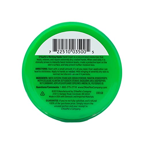 O'Keeffe's Working Hands Hand Cream in Jar (5 Pack) – 3.2 oz | Concentrated Relief for Dry Hands