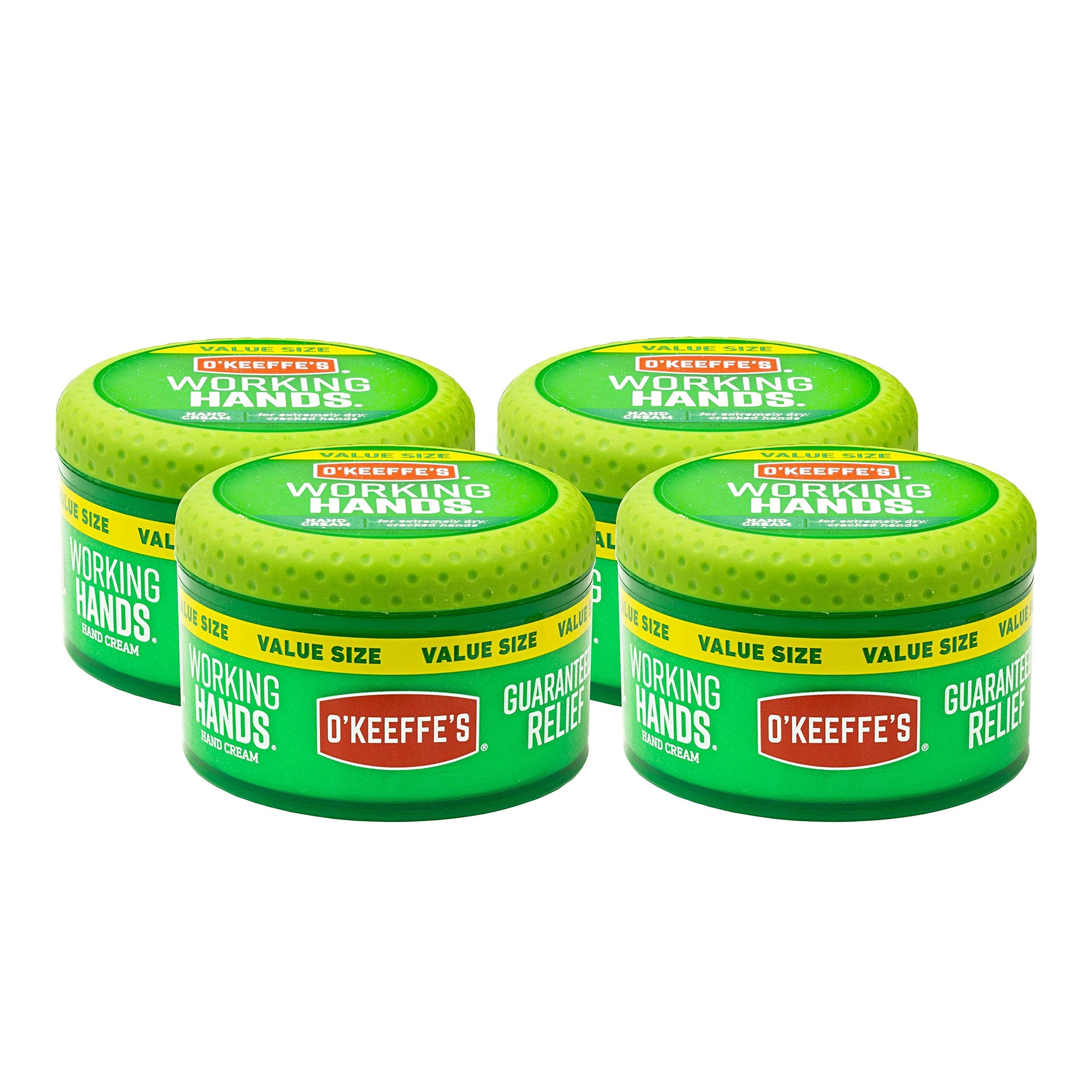 O'Keeffe's Working Hands Hand Cream in Jar – 4 Pack, 6.8 oz | Moisturizing & Protective Hand Care