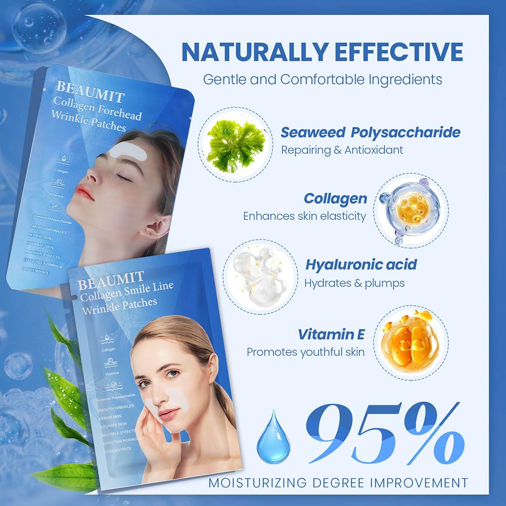 Okela Forehead & Smile Line Patches Overnight — Hydrogel Smoothing Patches
