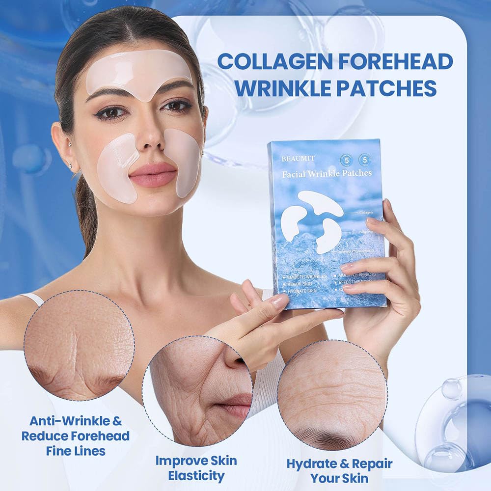 Okela Forehead & Smile Line Patches Overnight — Hydrogel Smoothing Patches