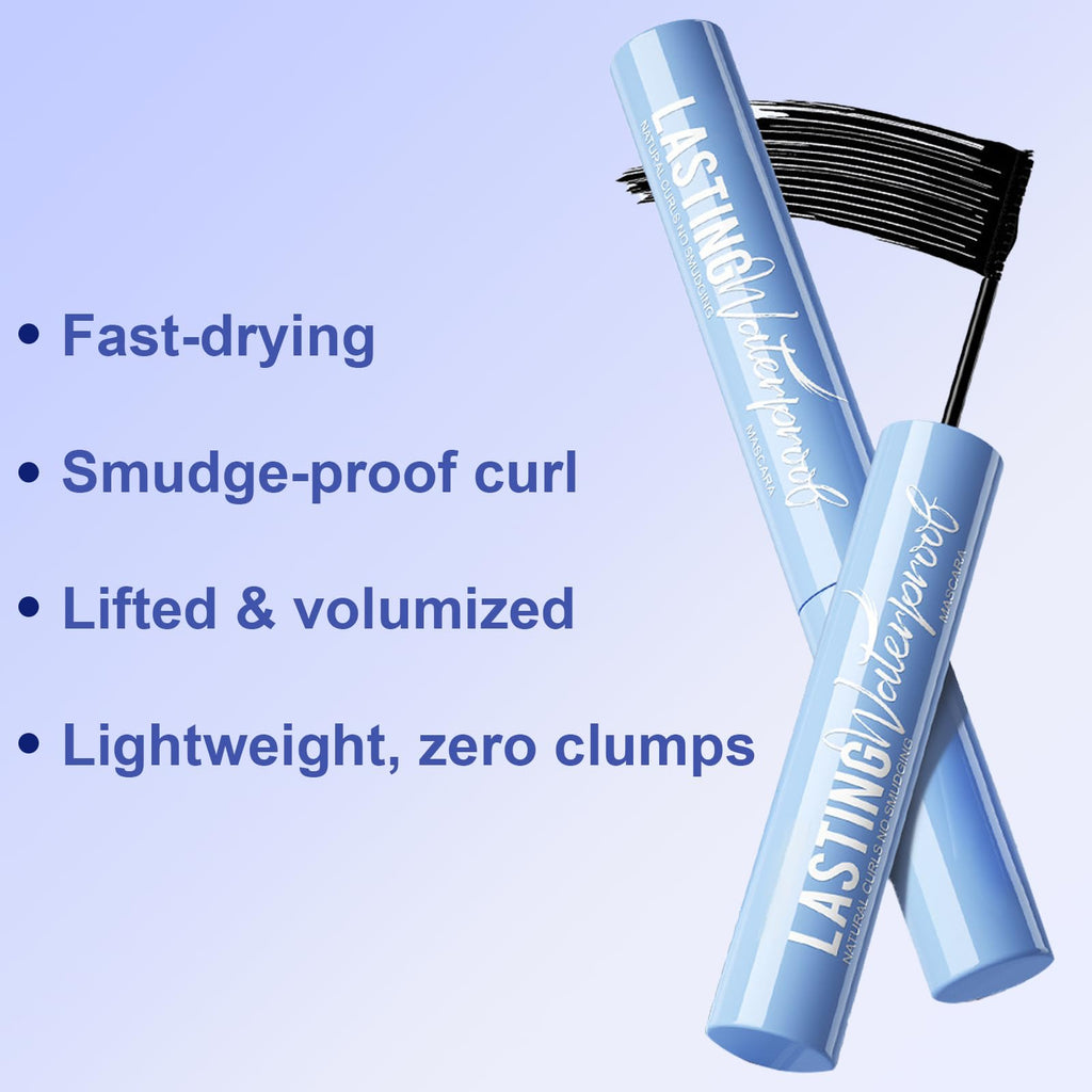 Okerker 2PCS Black Mascara for Fine Short Lashes – Smudge-Proof & Clump-Free
