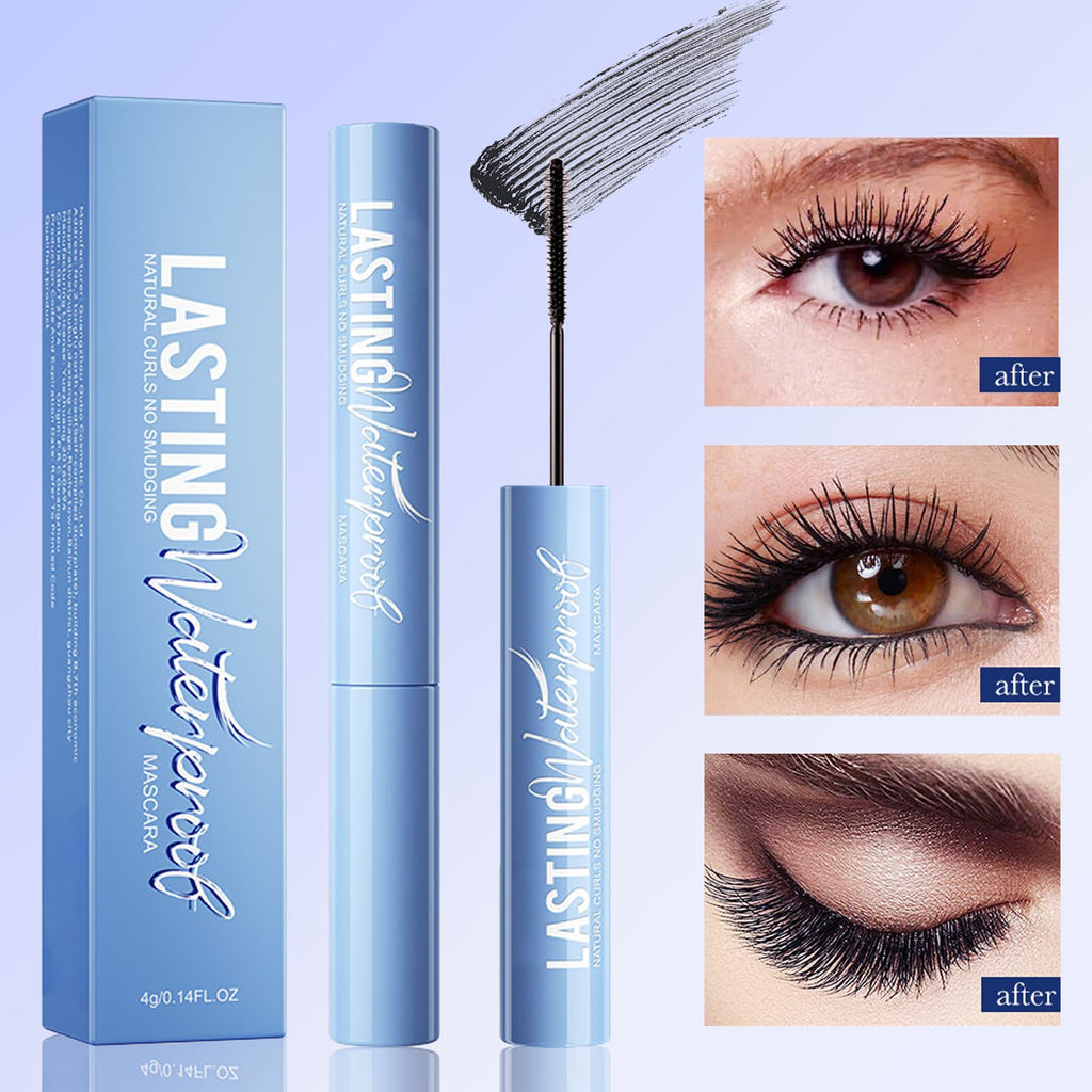 Okerker 2PCS Black Mascara for Fine Short Lashes – Smudge-Proof & Clump-Free