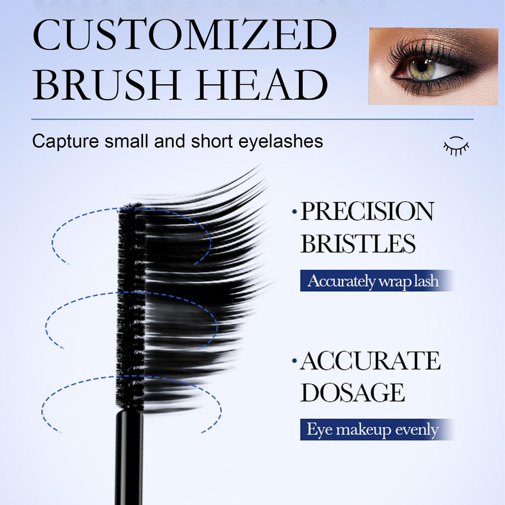 Okerker 2PCS Black Mascara for Fine Short Lashes – Smudge-Proof & Clump-Free