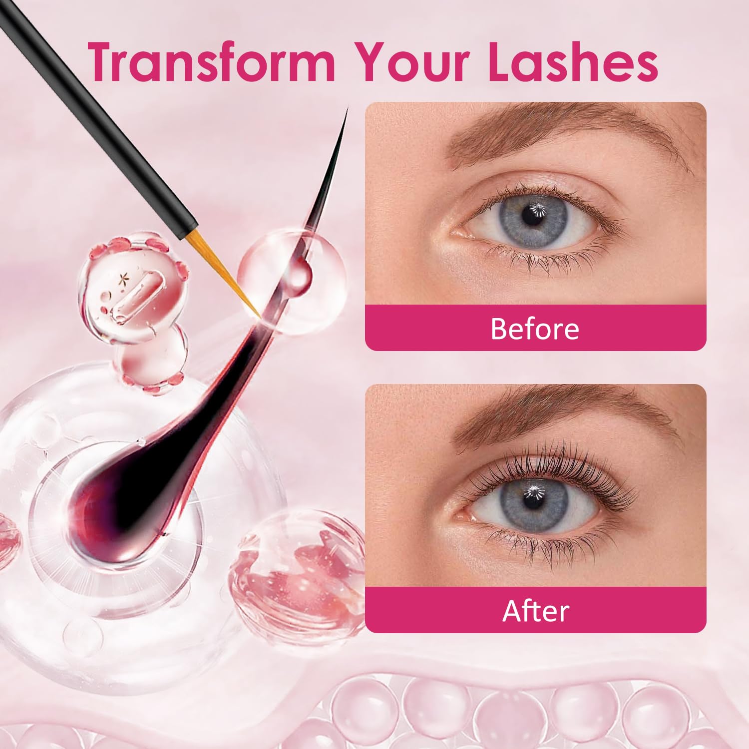 Okutani Eyelash Growth Serum with Biotin & Advanced Peptide Complex – Thicker, Longer Lashes