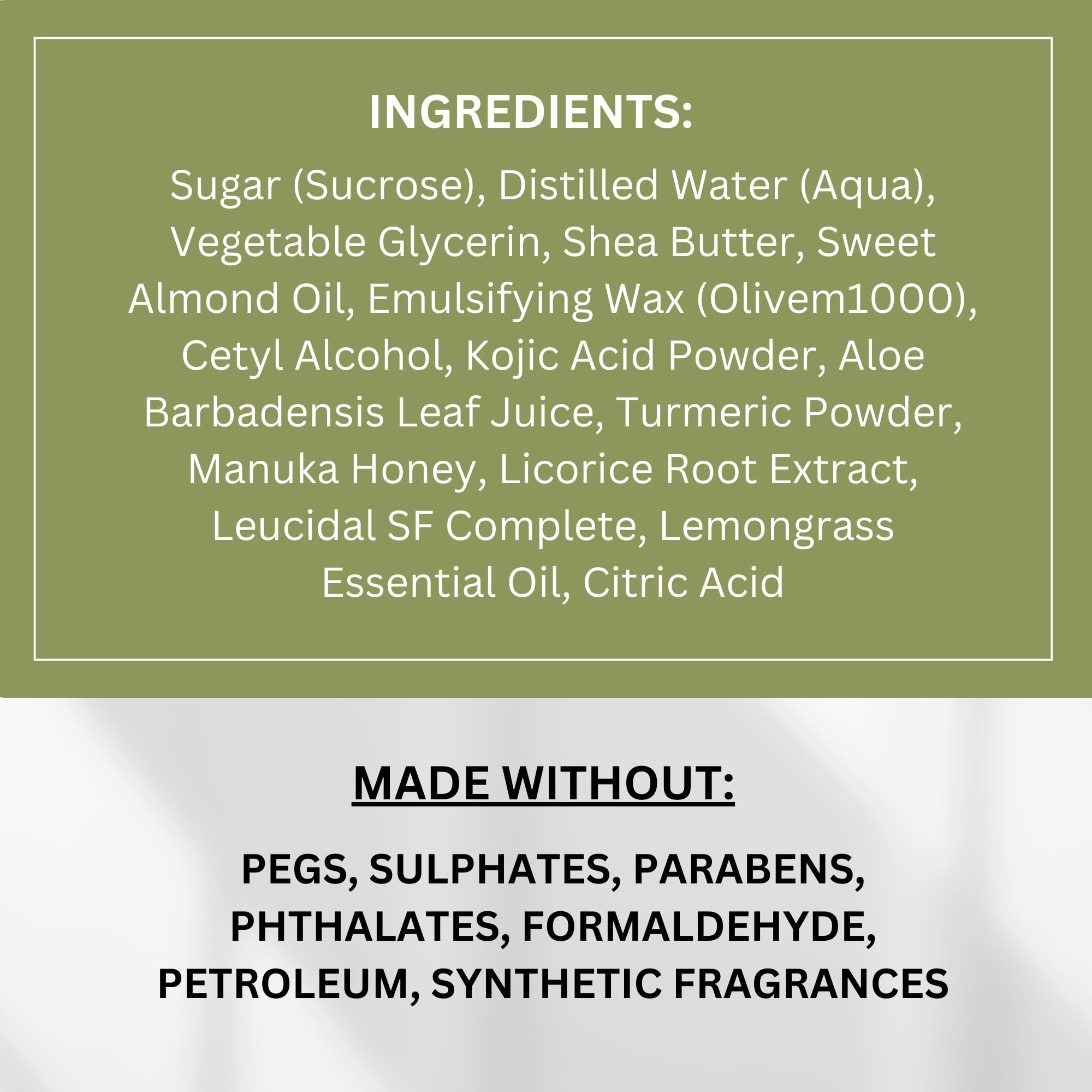 Olahoni Kojic Acid Turmeric & Manuka Honey Sugar Scrub – Exfoliate, Brighten, Hydrate – 18 oz Jar – Made in USA