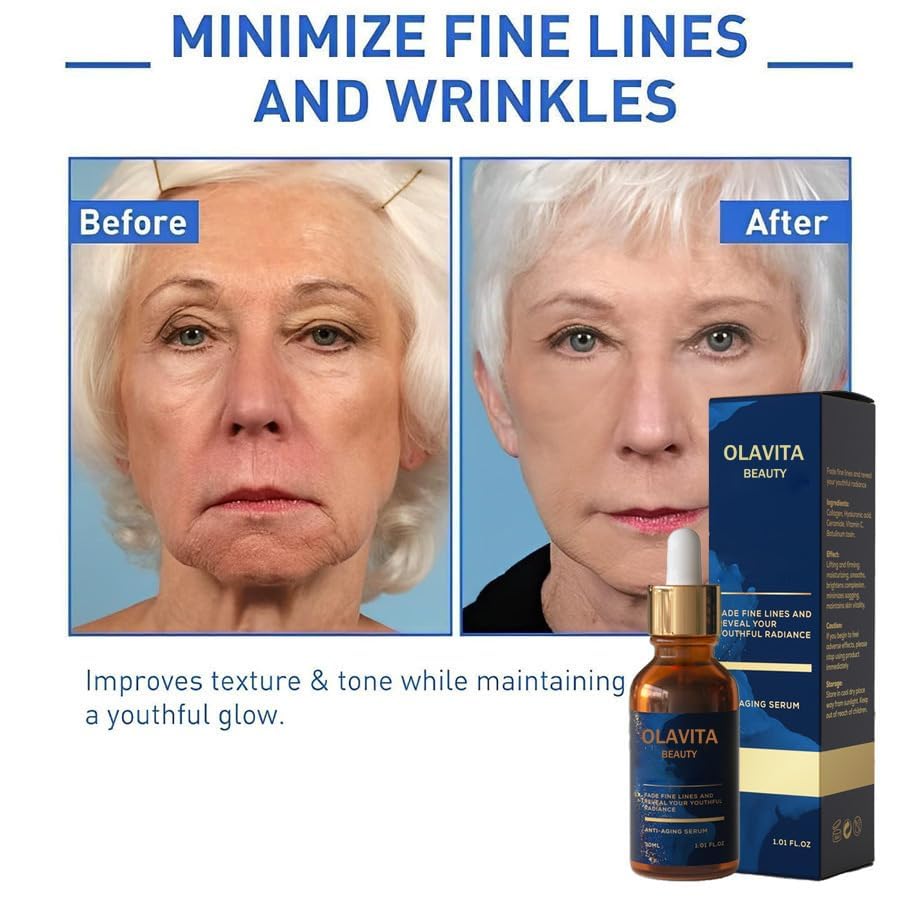 OLAVITA Facial Serum | Vitamin C & E Anti-Aging for Firmer Skin