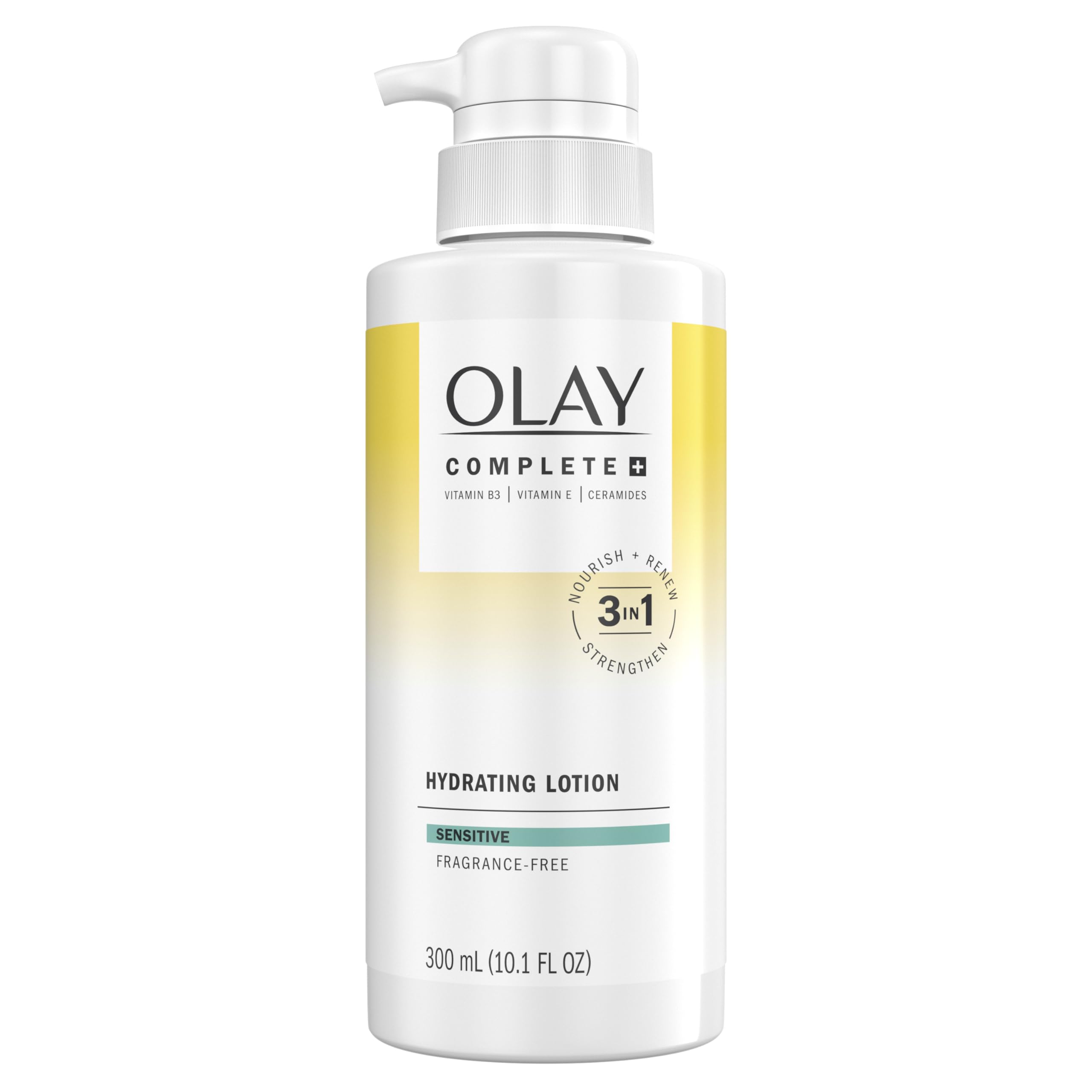 Olay Complete+ Hydrating Lotion Fragrance-Free | 3-in-1 Daily Moisturizer