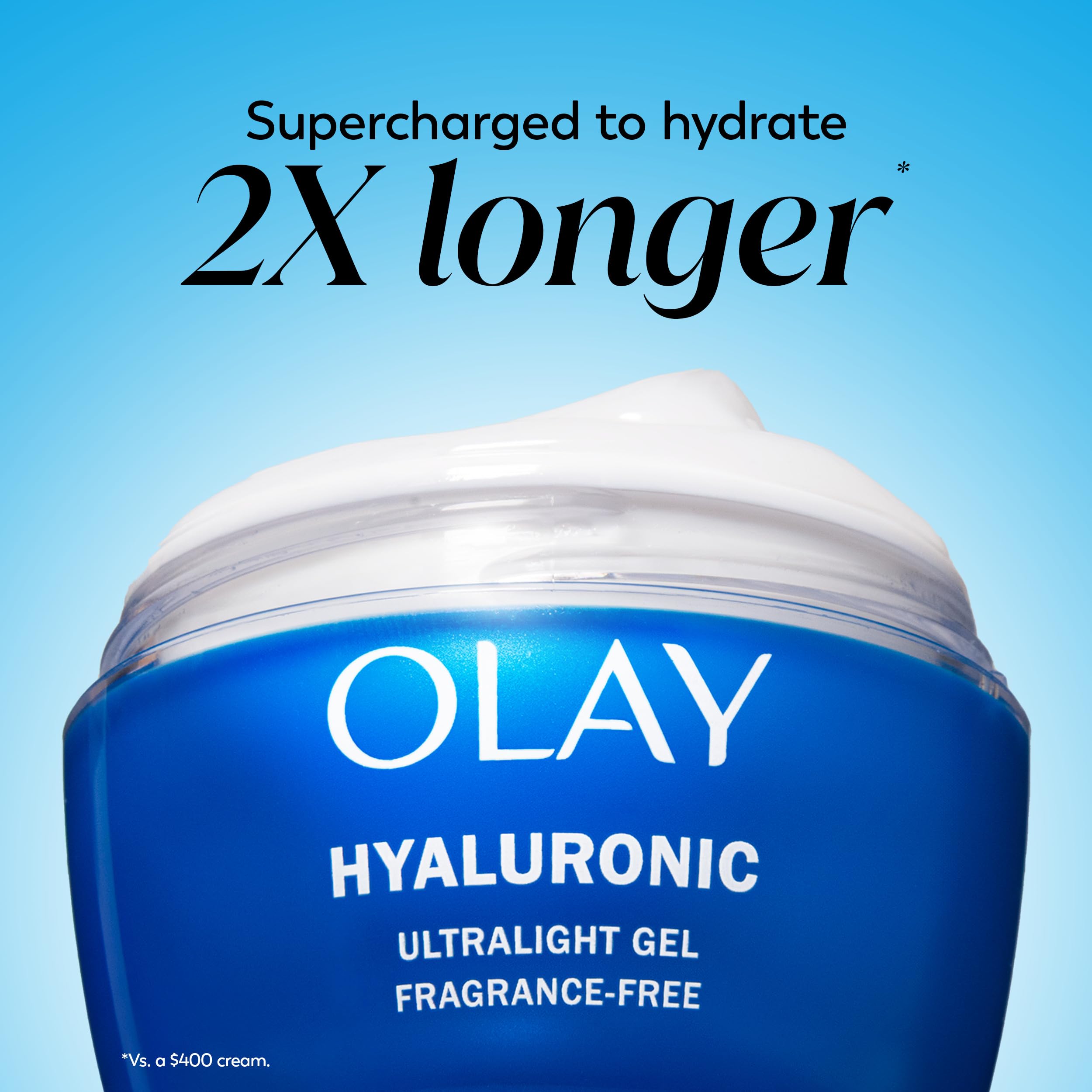 Olay Regenerist Hyaluronic and Peptide 24 Gel Moisturizer – Fragrance-Free, 0.5 oz Trial Size