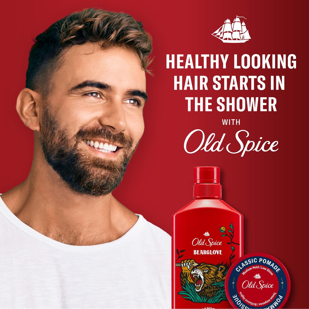 Old Spice Bearglove 2-in-1 Shampoo & Conditioner for Men — Fuller Hair, 13.5 fl oz (Pack of 6)