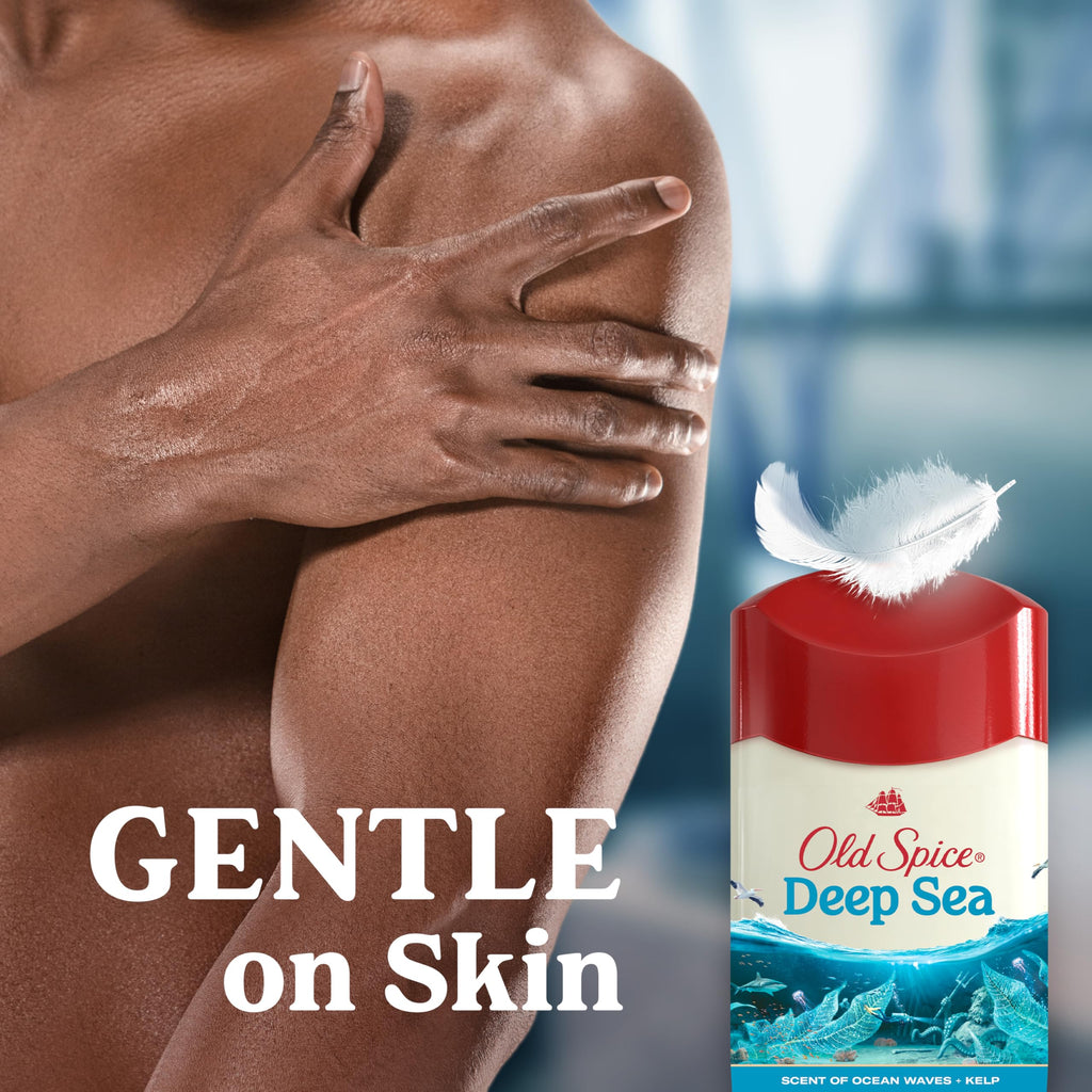 Old Spice Dry Feel Antiperspirant Deodorant for Men – 24/7 Freshness, Deep Sea + Kelp Scent, 2.6 oz x 2