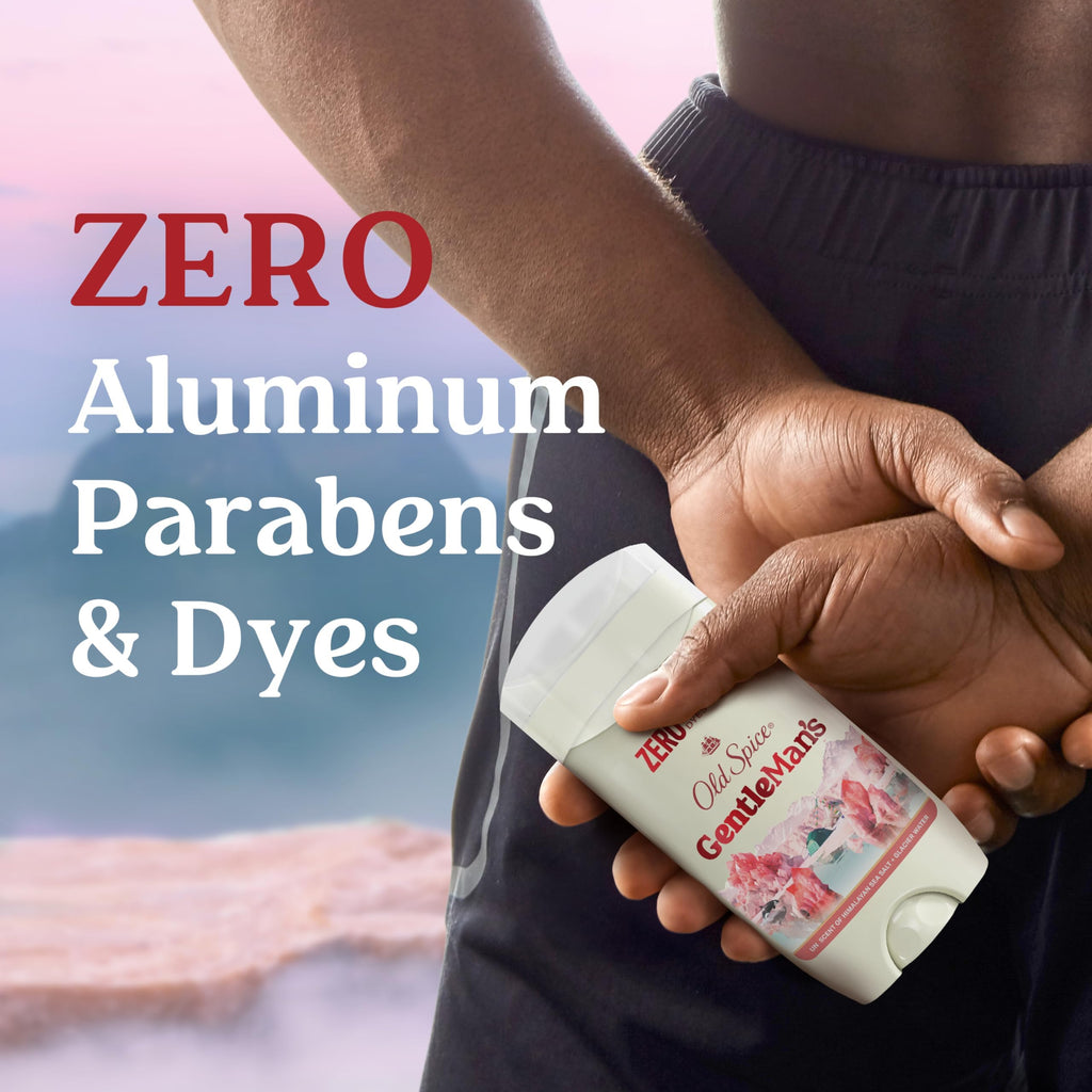 Old Spice GentleMan's Aluminum Free Deodorant, 3 x 3.0 oz – 24/7 Freshness Himalayan Sea Salt + Glacier Water