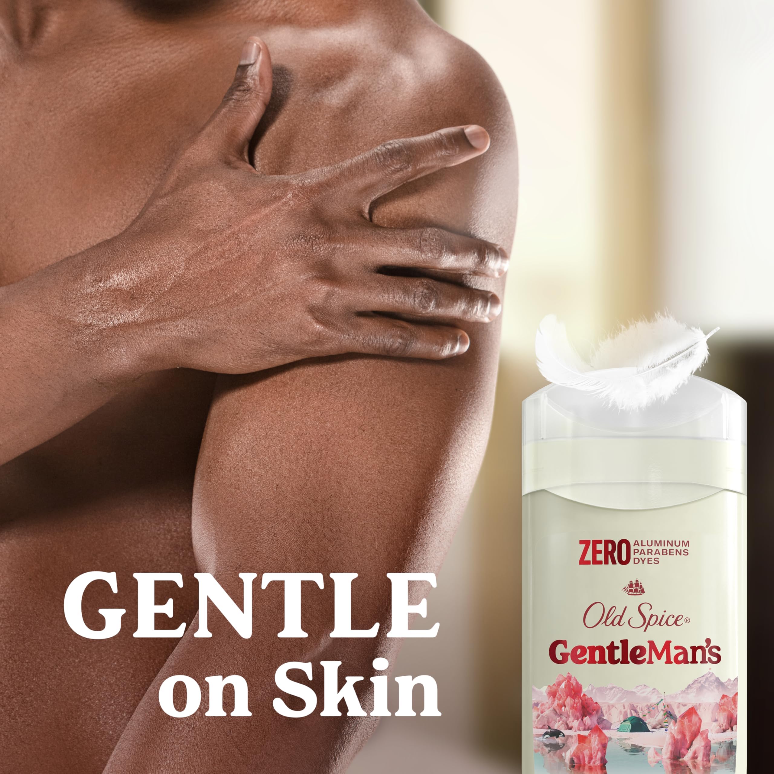 Old Spice GentleMan's Aluminum Free Deodorant, 3 x 3.0 oz – 24/7 Freshness Himalayan Sea Salt + Glacier Water