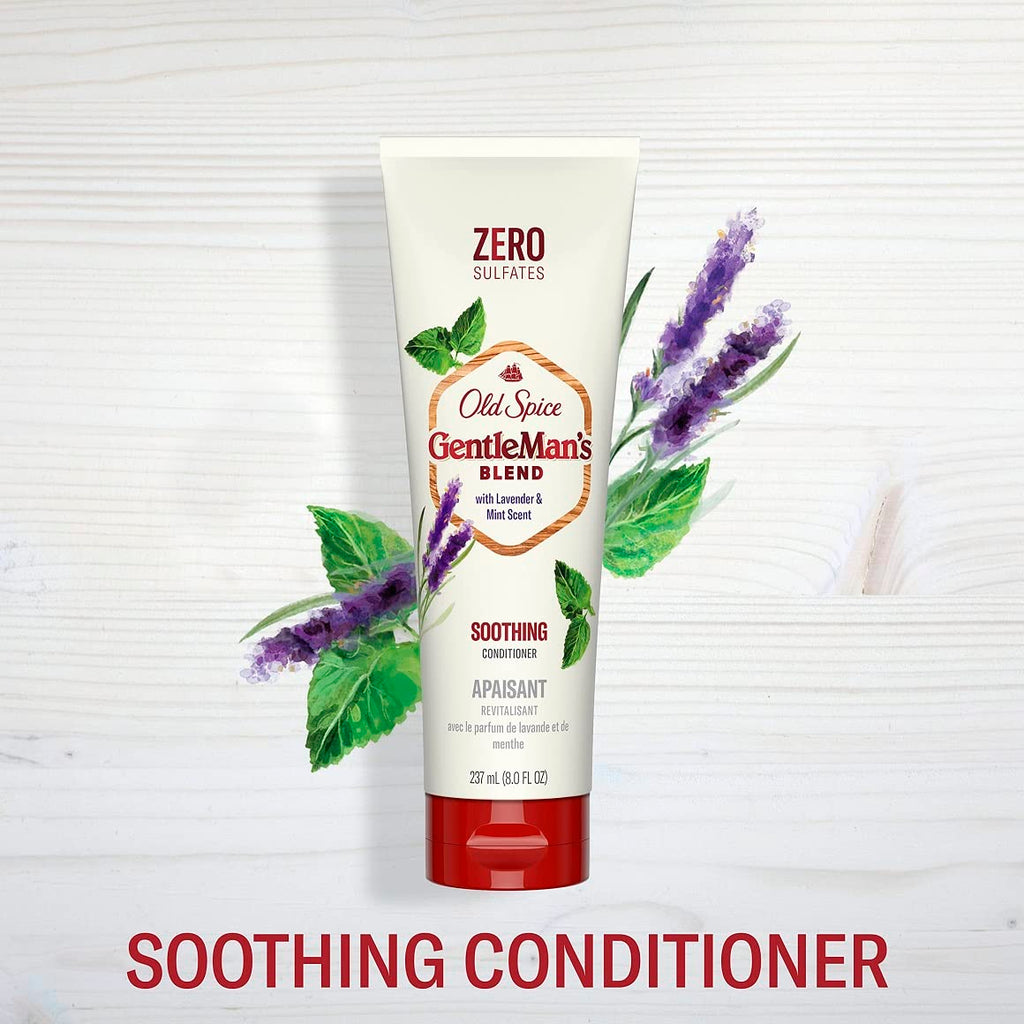Old Spice Gentlemans Blend Sulfate-Free Shampoo & Conditioner Set – Lavender & Mint Scent (14.8 fl oz & 8 fl oz)