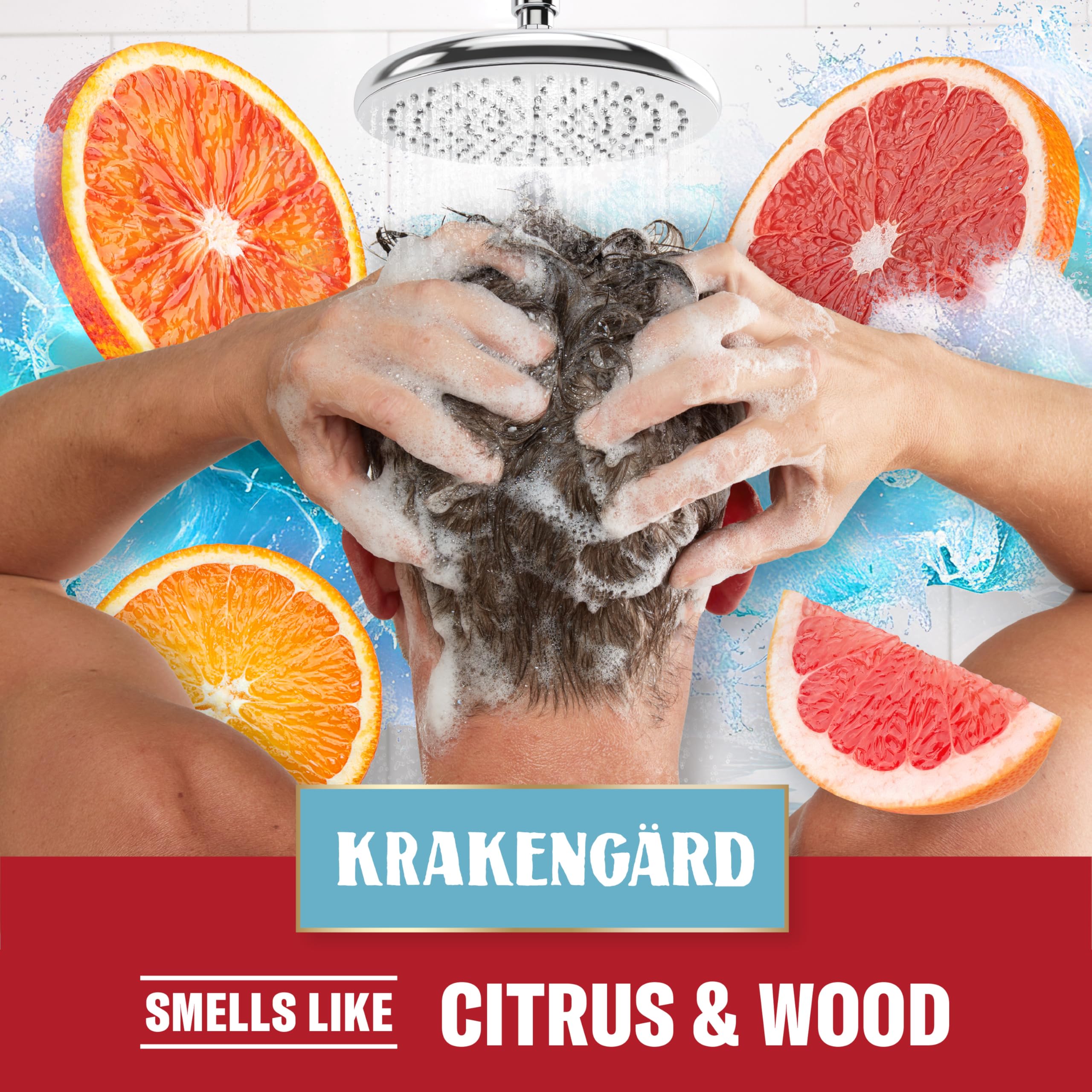 Old Spice Krakengard 2-in-1 Shampoo & Conditioner for Men — Fuller, Healthier Hair (Pack of 6, 13.5 fl oz each)