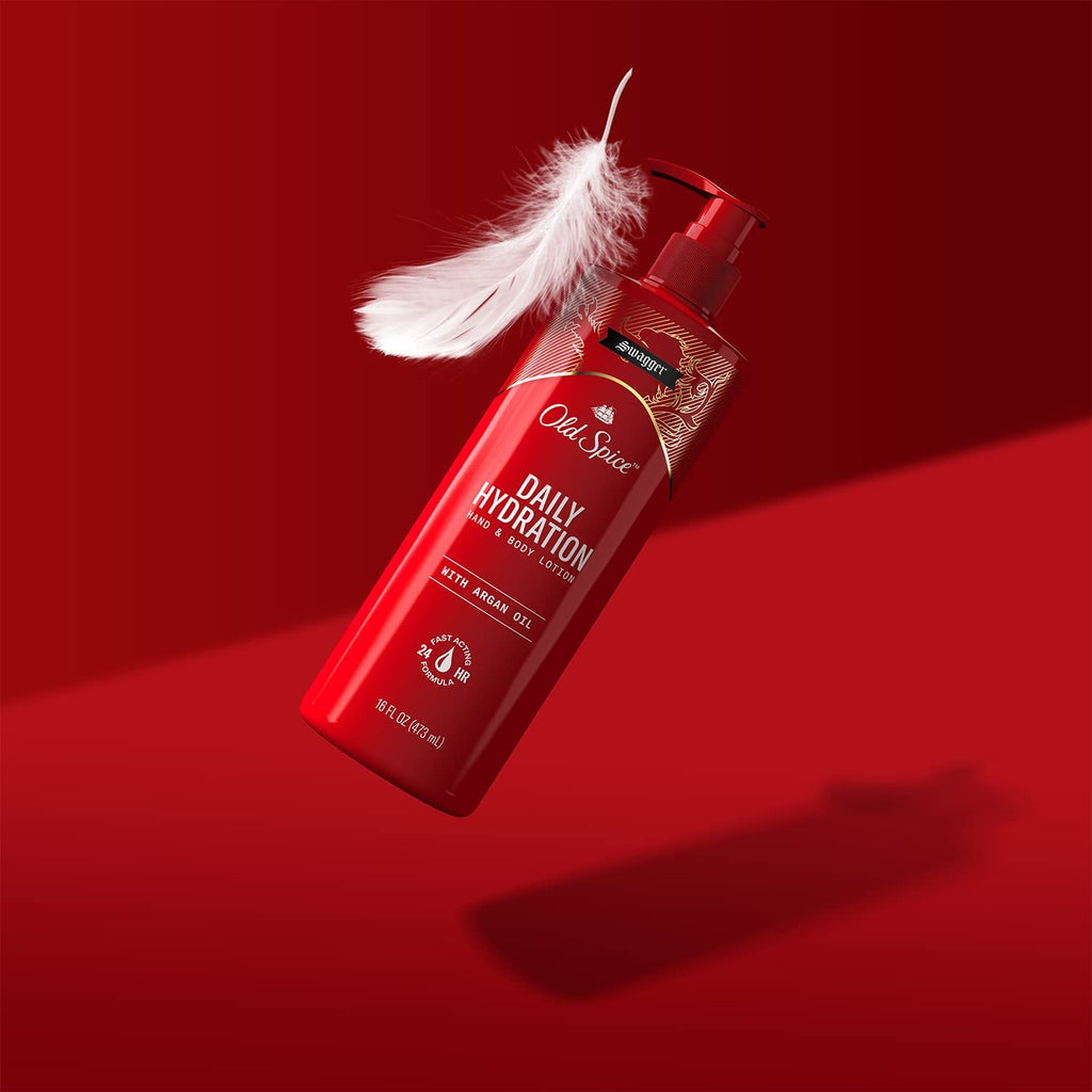 Old Spice Daily Hydration Hand & Body Lotion for Men — 24/7 Moisture (4-Pack)