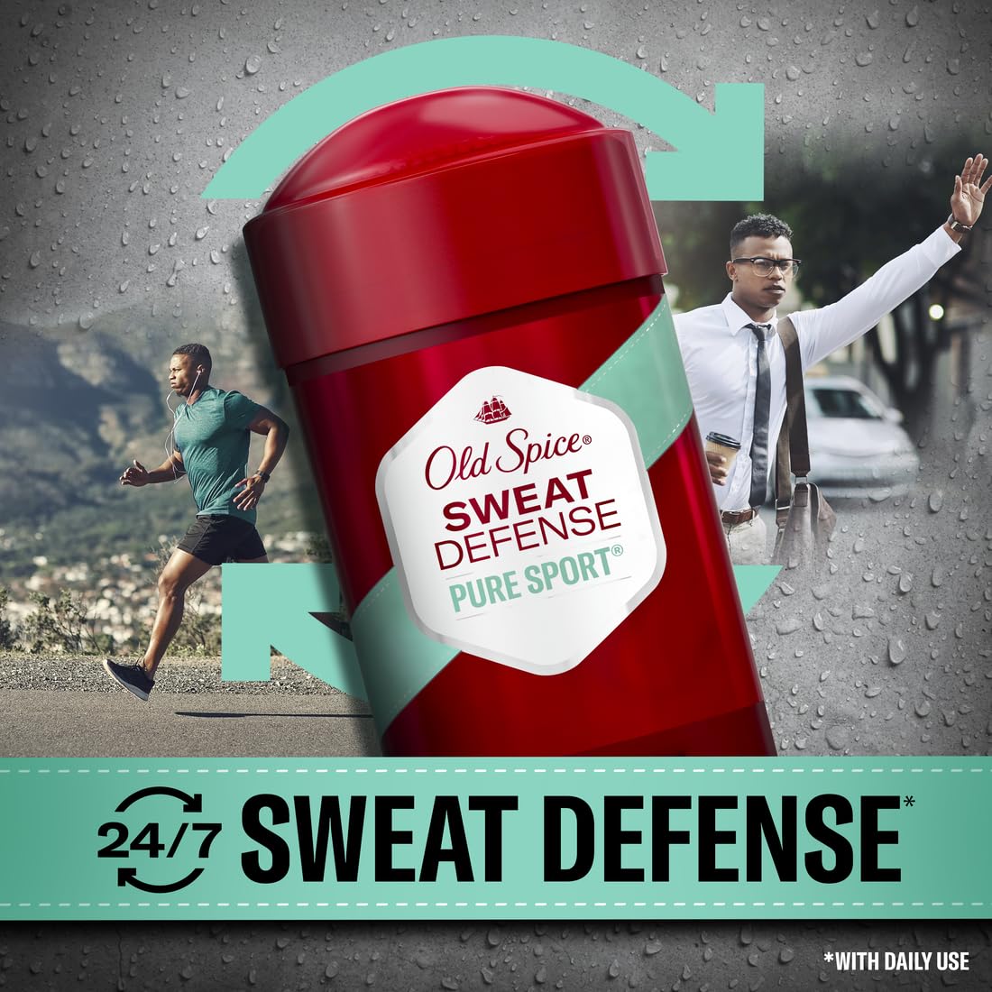 Old Spice Anti-Perspirant Pure Sport+ Soft Solid 2.6 oz — 6-Pack