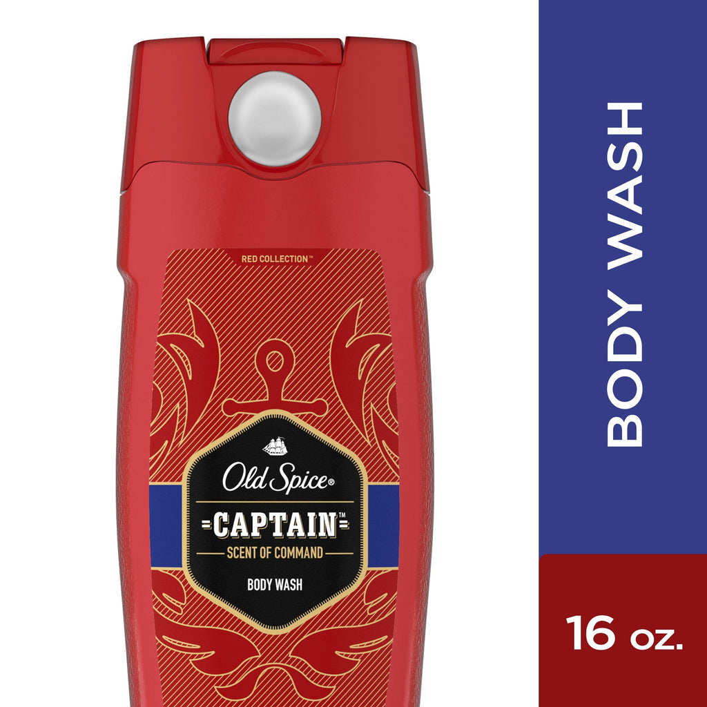 Old Spice Red Collection Captain Body Wash for Men – 16 oz