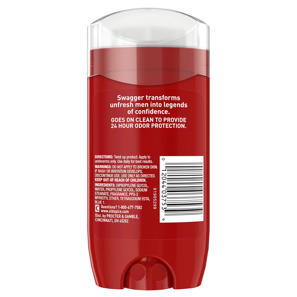 Old Spice Swagger Lime & Cedarwood Aluminum Free Deodorant – Red Collection (3 oz) Pack of 3