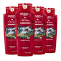 Old Spice Sharkhammer 3X Defense Body Wash for Men | 4 x 24 oz | Lasting Scent