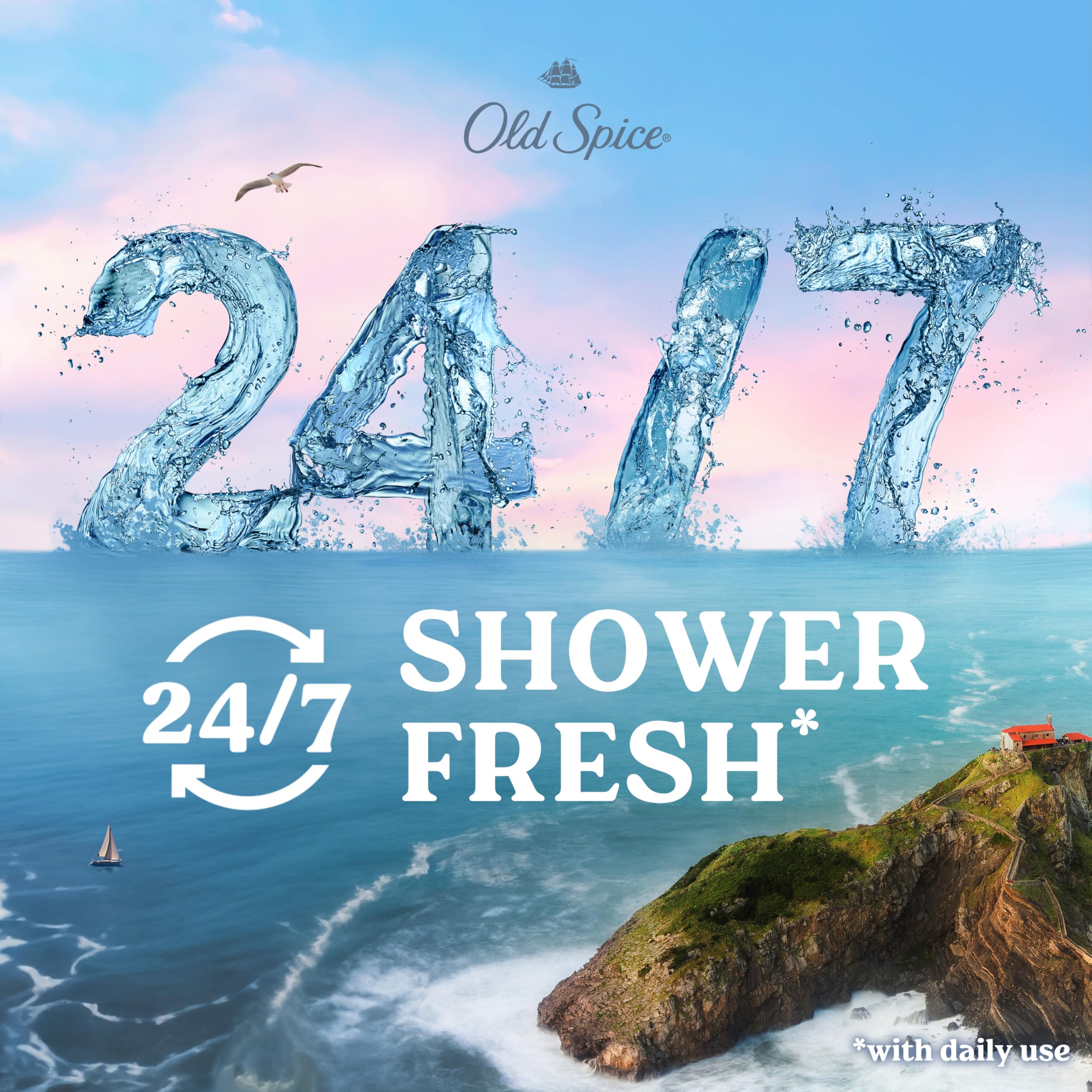 Old Spice Cleansing Body Wash for Men – Harbor with Coastal Breeze & Driftwood, 18 oz (Pack of 4)