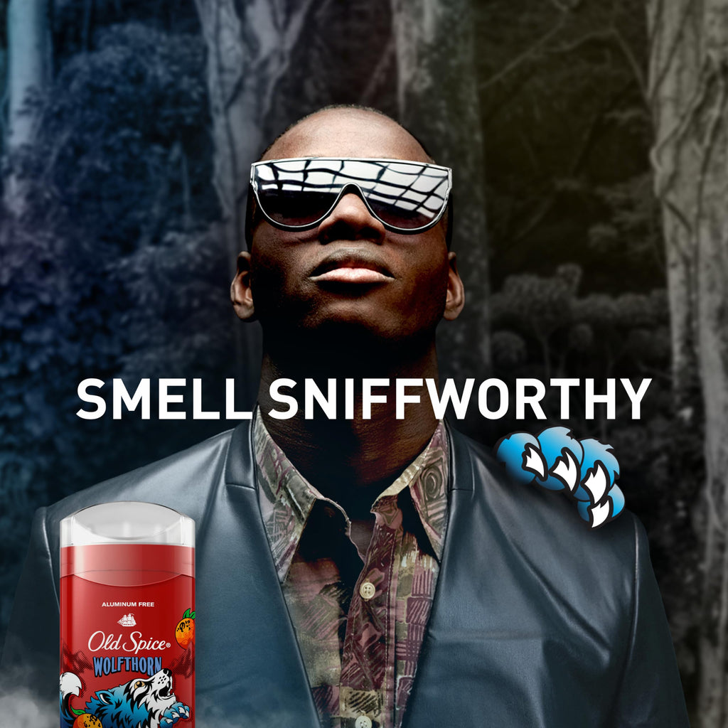 Old Spice Wolfthorn Aluminum Free Deodorant for Men — 24/7 Odor Protection, 3-Pack