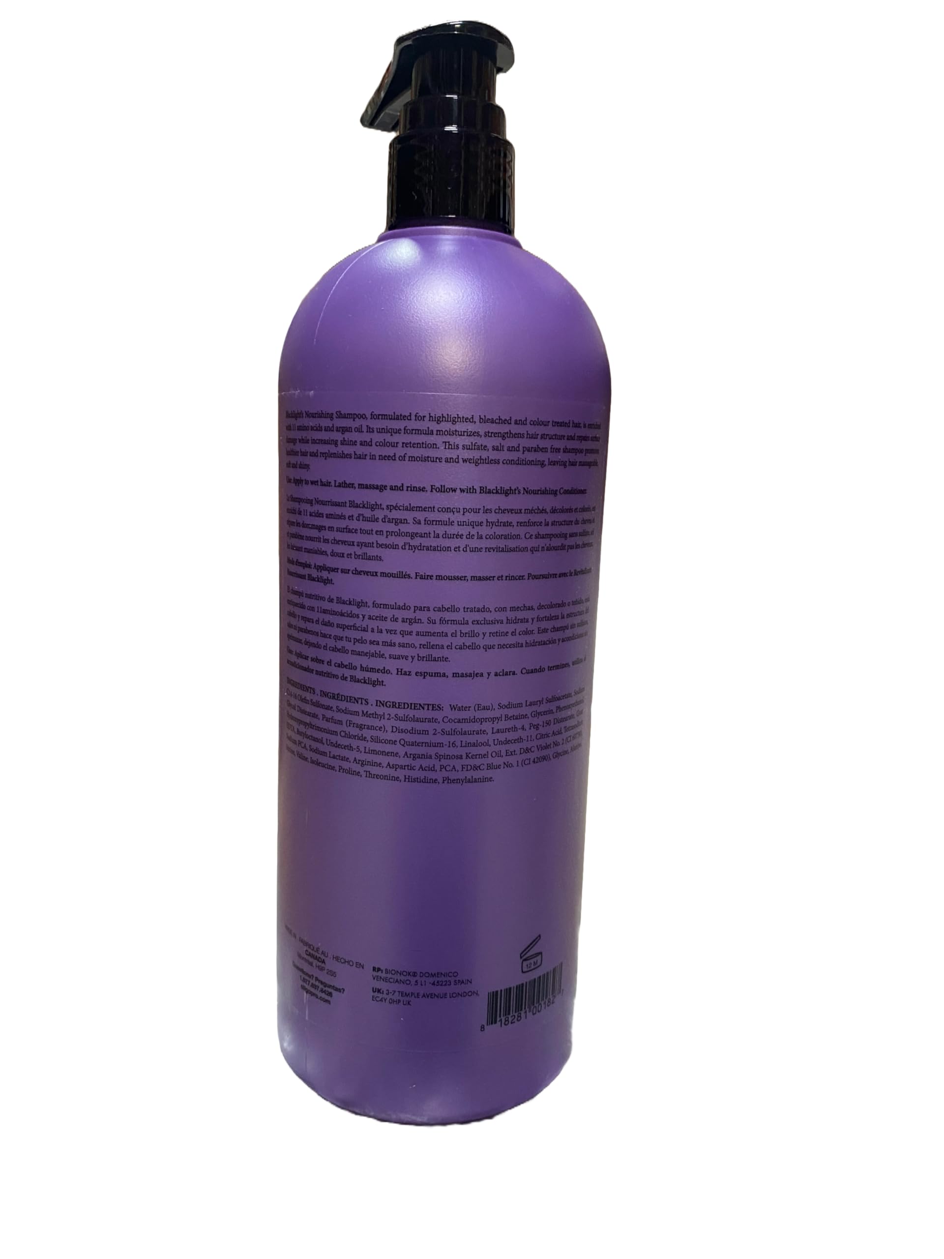 Oligo Professionnel Blacklight Nourishing Shampoo – Sulfate-Free, Color-Treated Hair with Argan Oil | 32 oz