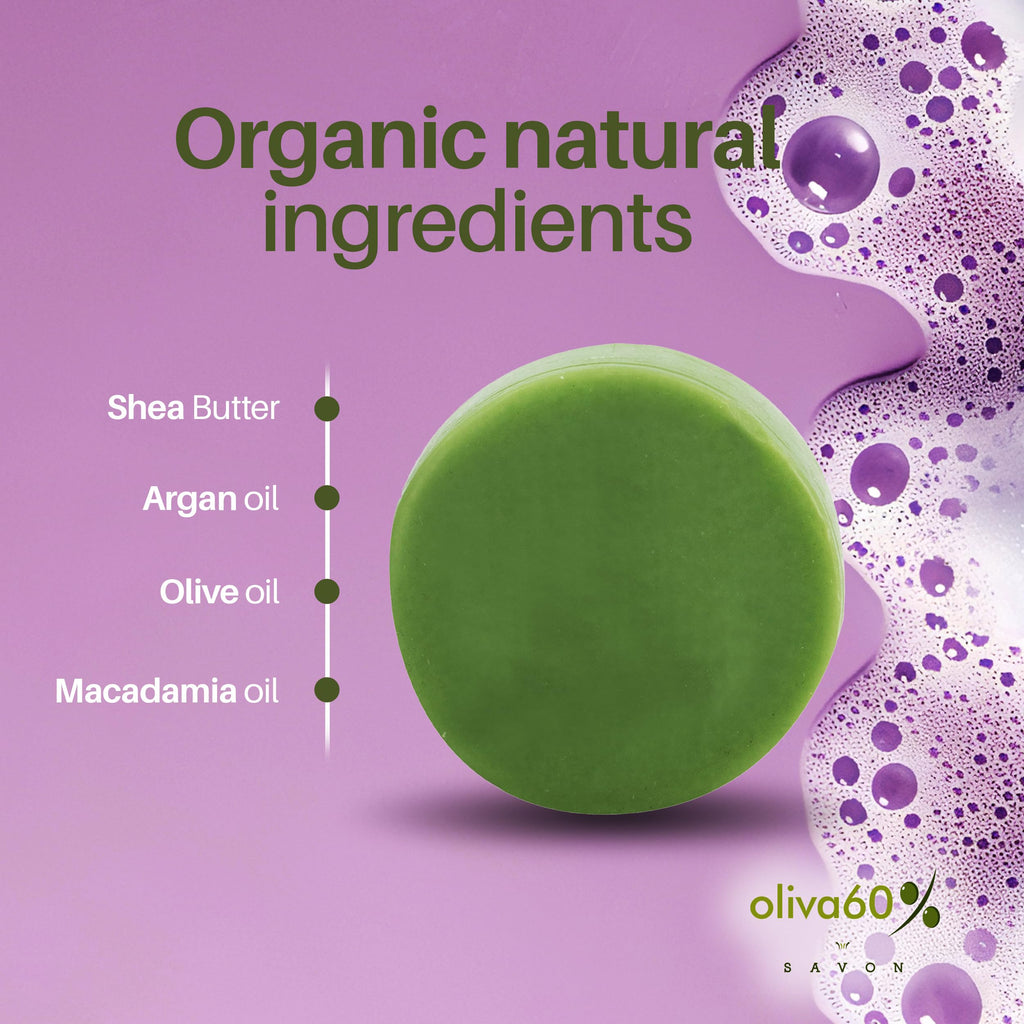 Oliva60 Rosemary Conditioner Bar for Curly Hair – Extra Moisturizing & Frizz Control | Olive, Argan, Macadamia Oils, Shea Butter | Sulfate & Paraben Free | Vegan | 1.94 oz