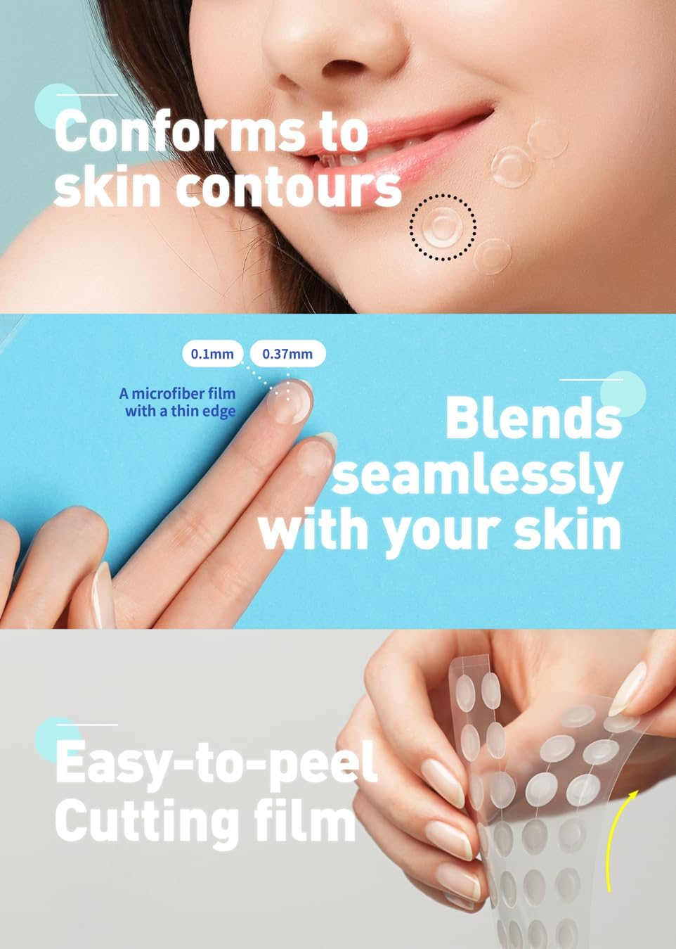 OLIVE YOUNG Care Plus Spot Patch | Hydrocolloid Acne Patches (Pack of 2, 60 Patches Total)