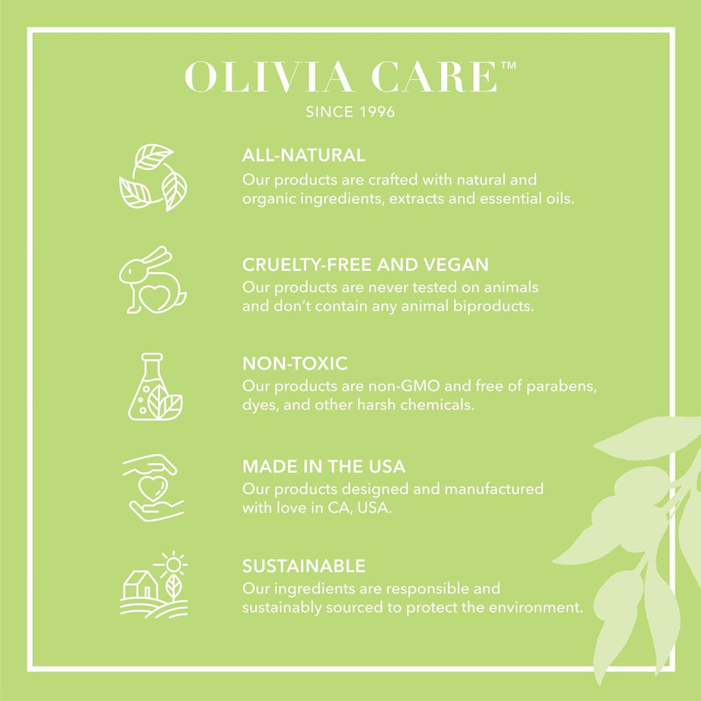 Olivia Care Verbena Soap 4-Pack Gift Box – Organic Olive Oil, Vegan, Made in USA