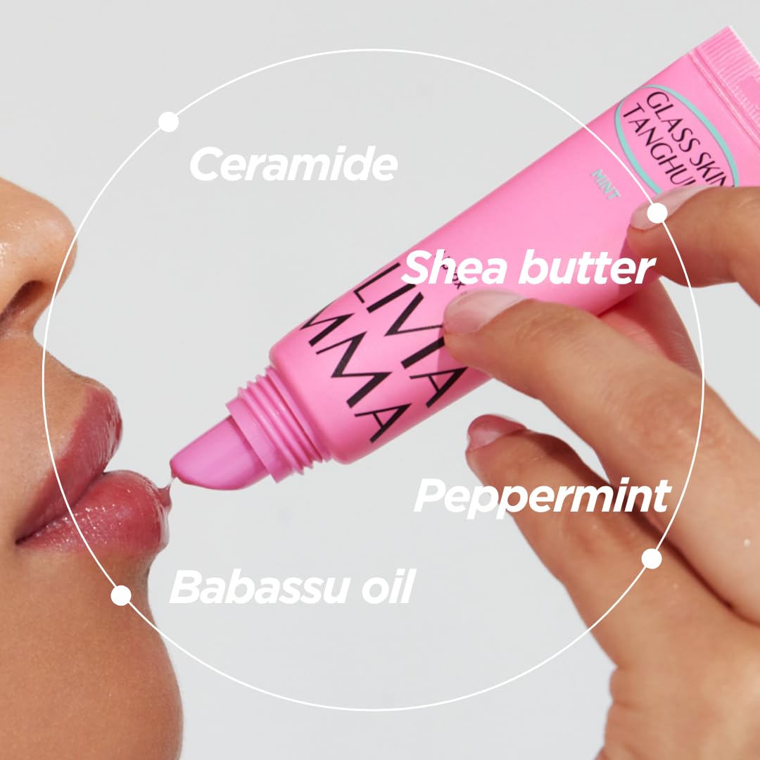 OLIVIAUMMA Mint Glass Skin Tanghulu Liptox – Korean Plumping Lip Balm with Peppermint & Shea Butter