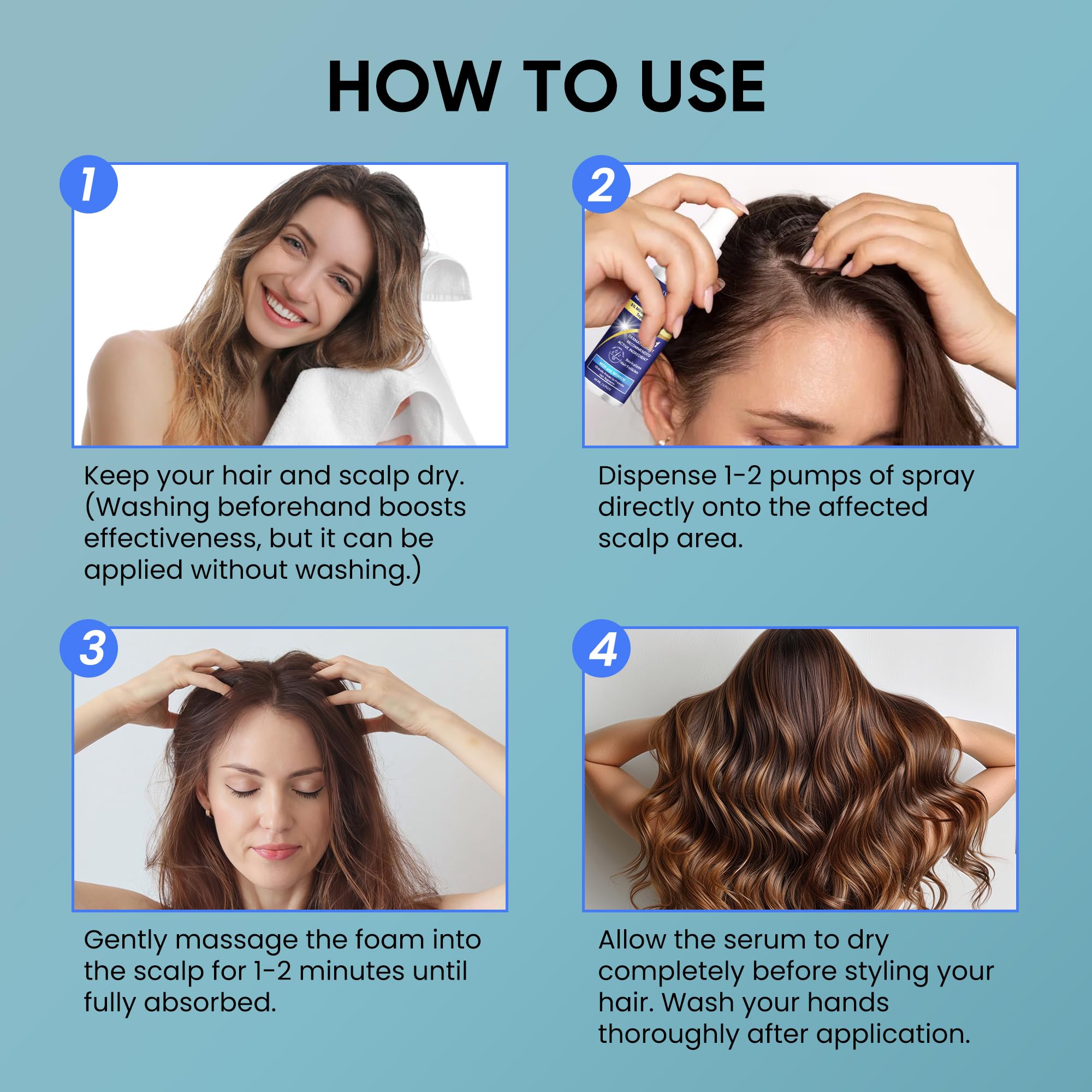 OLIVITA Hair Growth Spray for Men and Women - Safe, Paraben- and Sulfate-Free