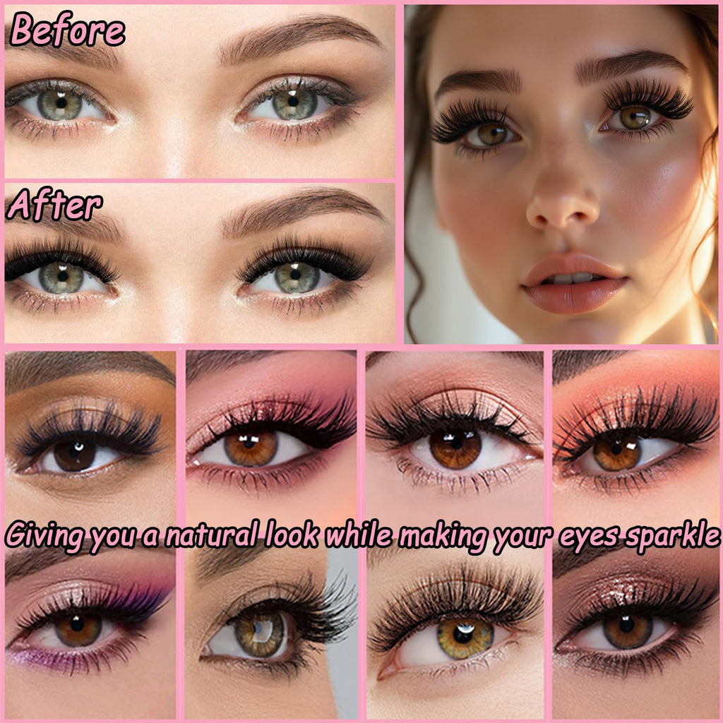 OLLAVO Lash Clusters Kit — 640 Pcs DIY Lashes 9-16mm, 30D-40D, D Curl