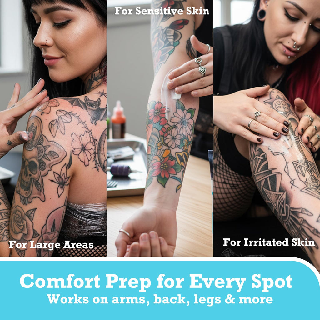 Olvaxin Tattoo & Waxing Prep Comfort Cream – Fast-Absorbing Emu Oil Formula, 2.12 fl oz