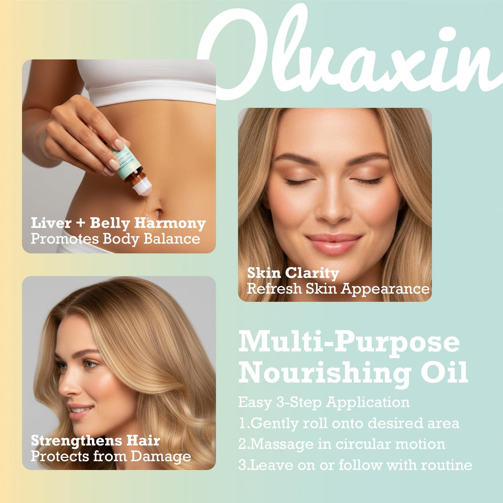 Olvaxin Frankincense & Castor Oil Roll-On with Rose Quartz — 2-Pack, 3.4 fl oz Total