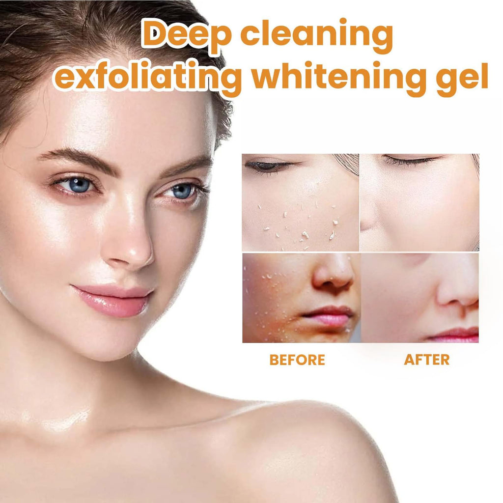 Omexry Orange Exfoliating Gel Scrub – Purifying Enzyme Face & Body Cleanser (3pc)