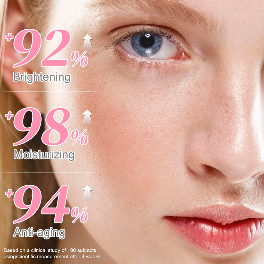 Omplen 5% Caffeine Eye Serum – Hyaluronic Acid & Niacinamide, 360° Cooling Roller
