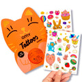 Omy Kawaii Temporary Tattoos for Kids – 50 Colorful Designs | Safe, Long-Lasting & Easy to Apply | Ages 3+