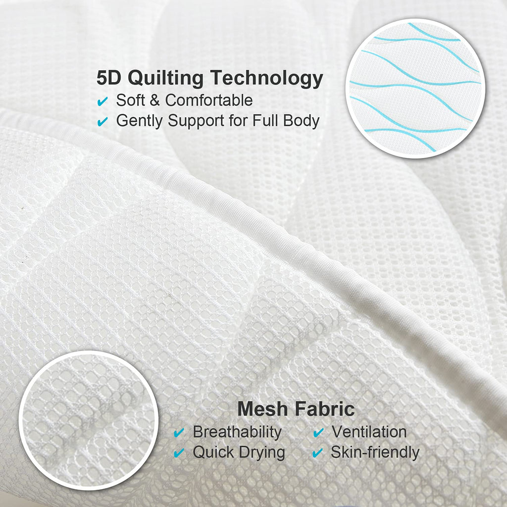 OMYSTYLE Full Body Bath Pillow – 21 Anti-Slip Suction Cups, 5D Air Mesh, Neck & Back Support