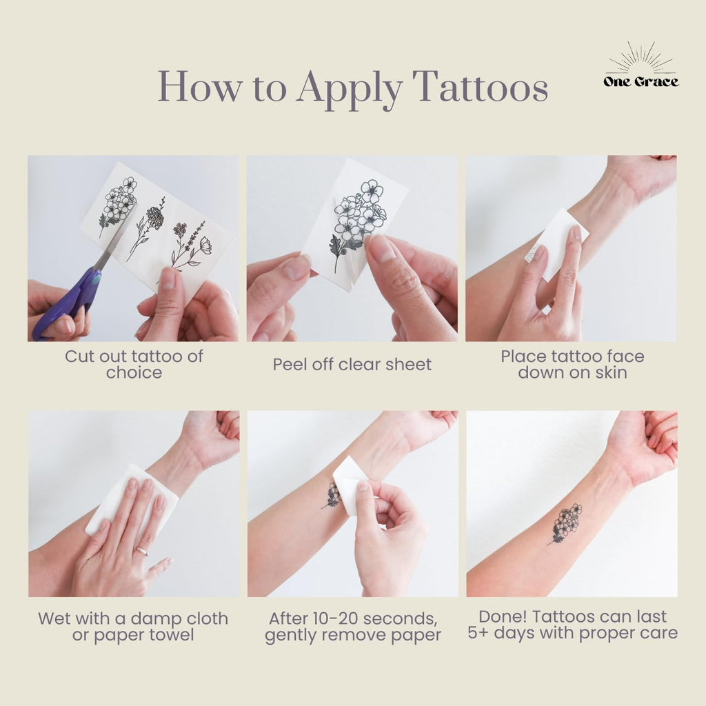 One Grace Soul Collection – Realistic Waterproof Mini Tattoos