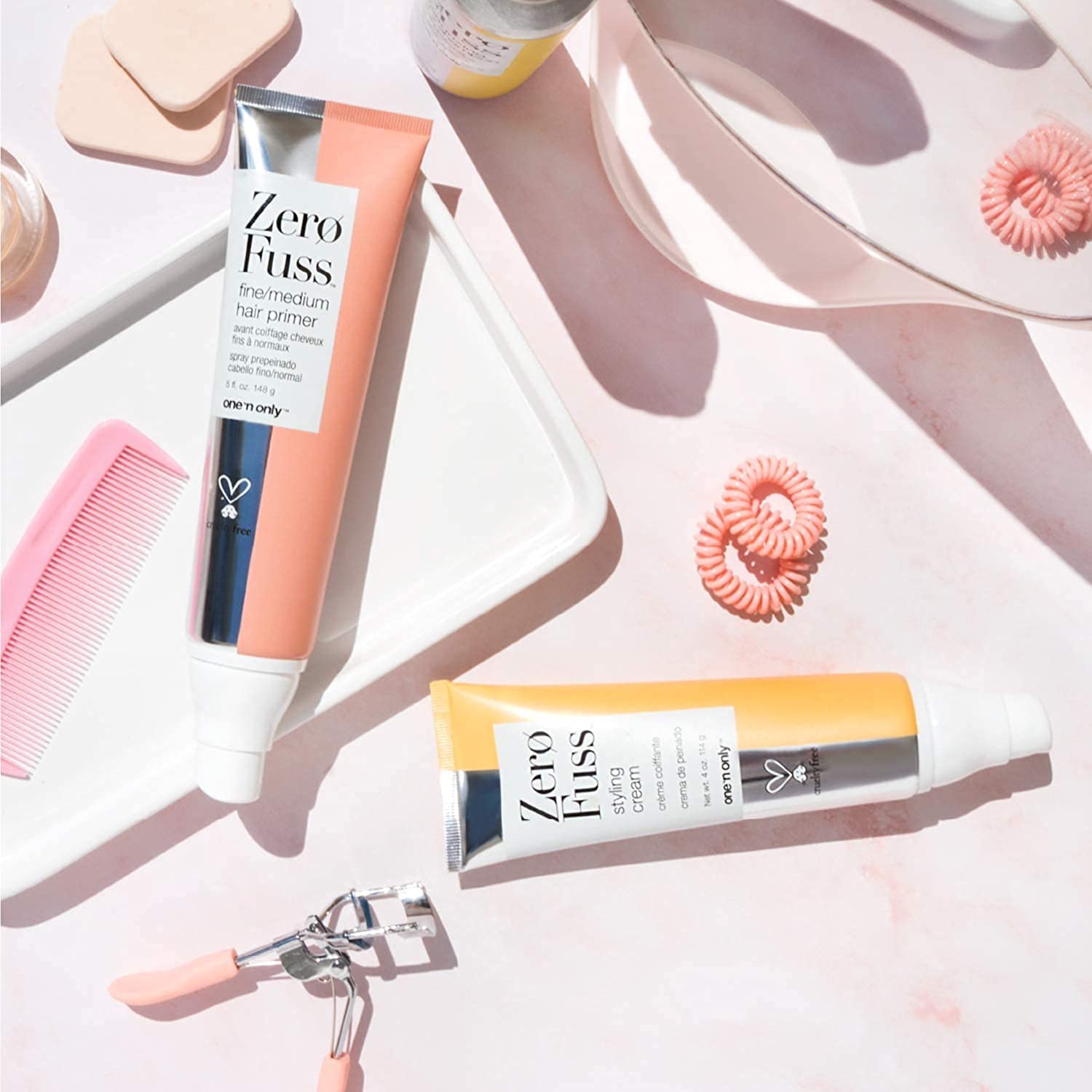 One 'N Only Zero Fuss Fine to Medium Hair Primer - Leave-In Detangler, Humidity-Resistant, No-Heat Styling