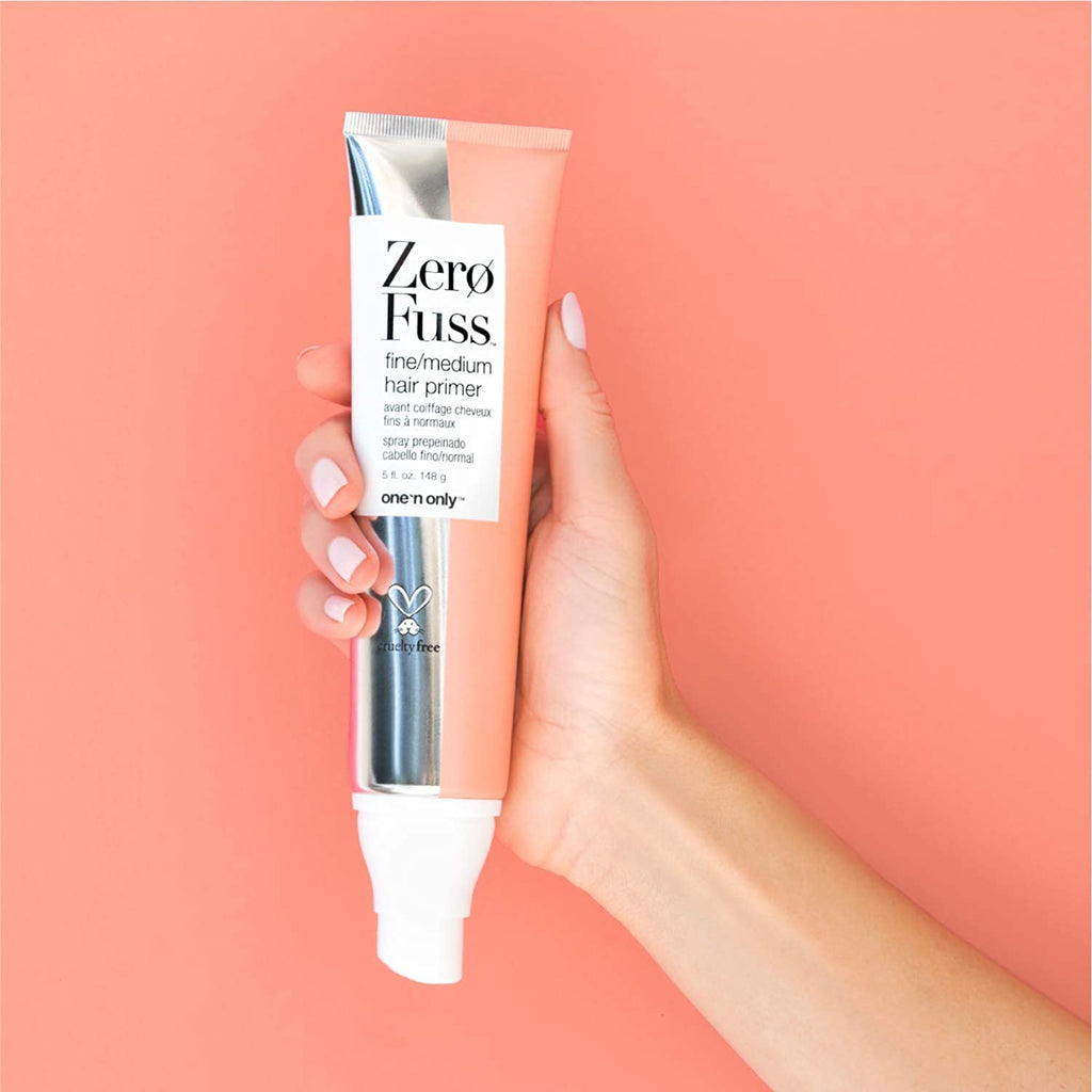 One 'N Only Zero Fuss Fine to Medium Hair Primer - Leave-In Detangler, Humidity-Resistant, No-Heat Styling